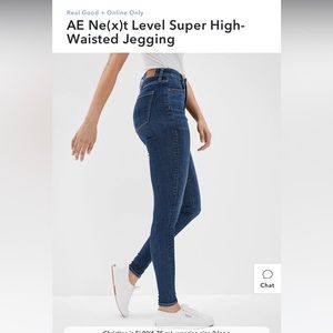 AE Next Level Stretch Hi-Rise Jegging